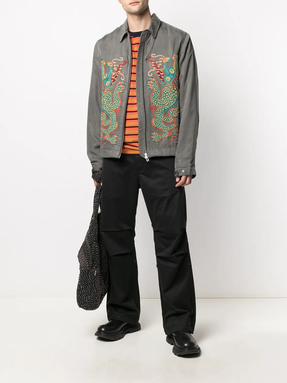 Maharishi dragon-embroidered Shirt Jacket - Farfetch