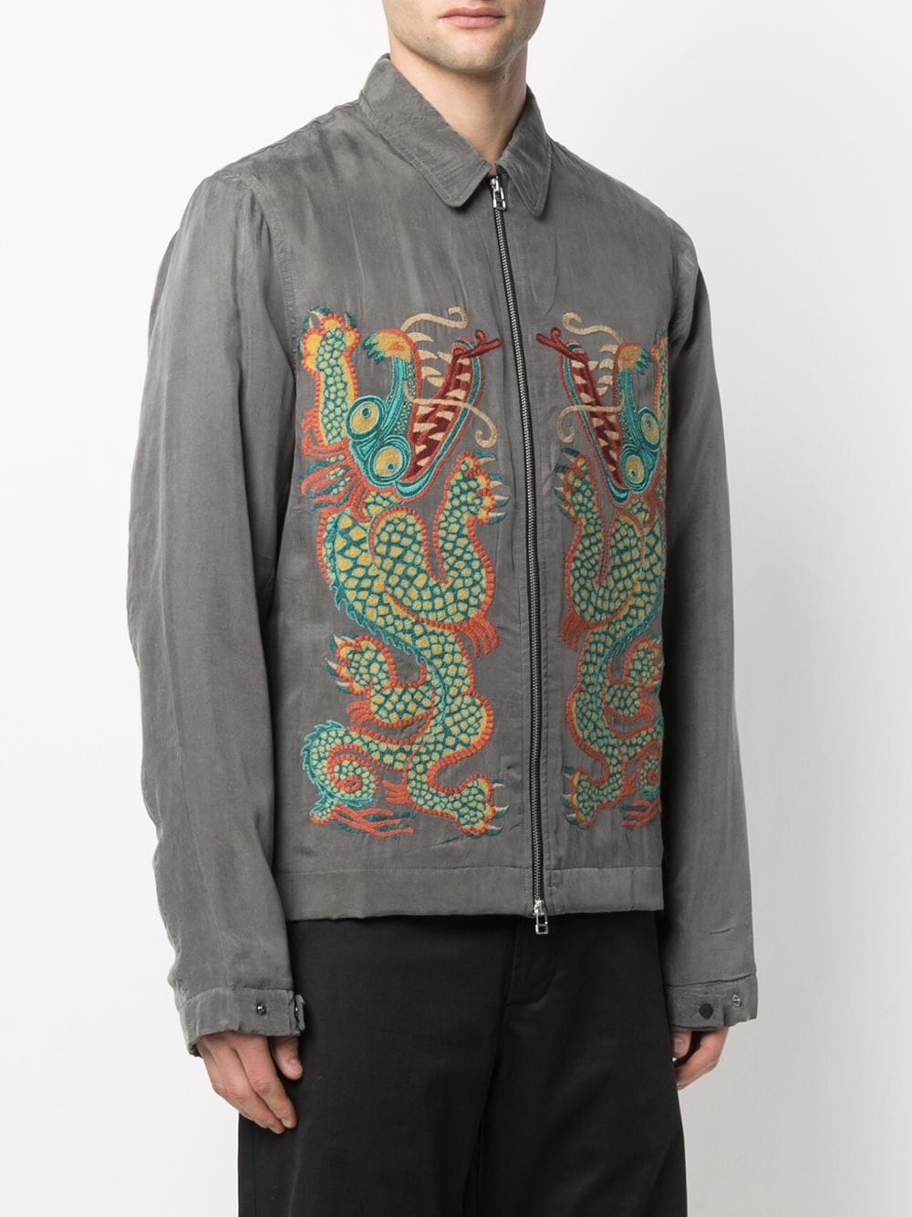 Maharishi dragon-embroidered Shirt Jacket - Farfetch