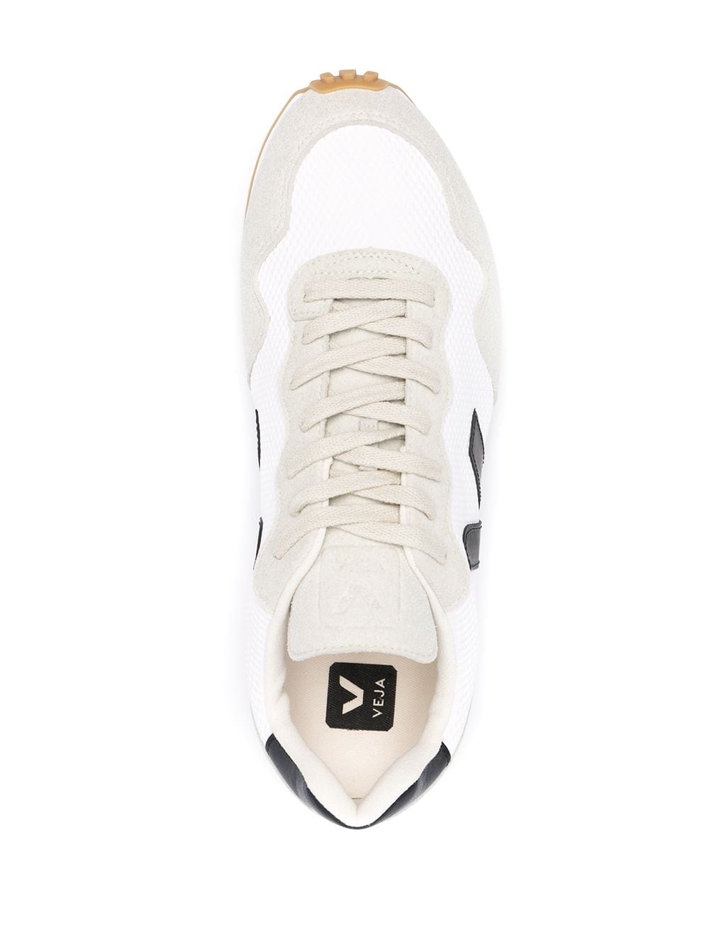 Shop Veja Logo Patch Sneakers In White