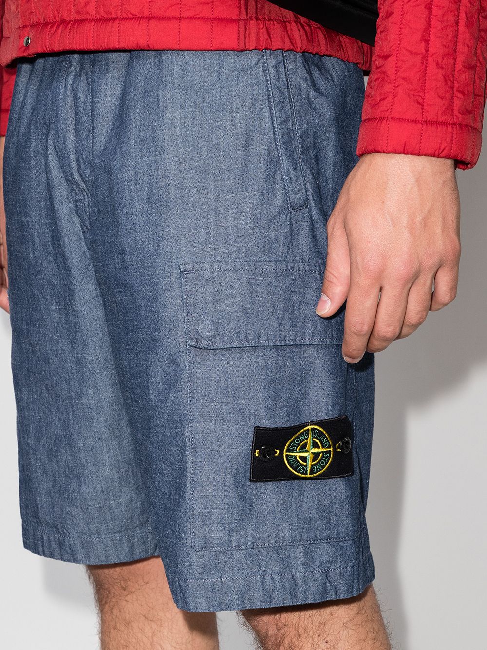 фото Stone island шорты-бермуды chambray