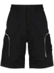 الصورة 1 من Stone Island Shadow Project شورت بطول الركبة ومزين بسحاب