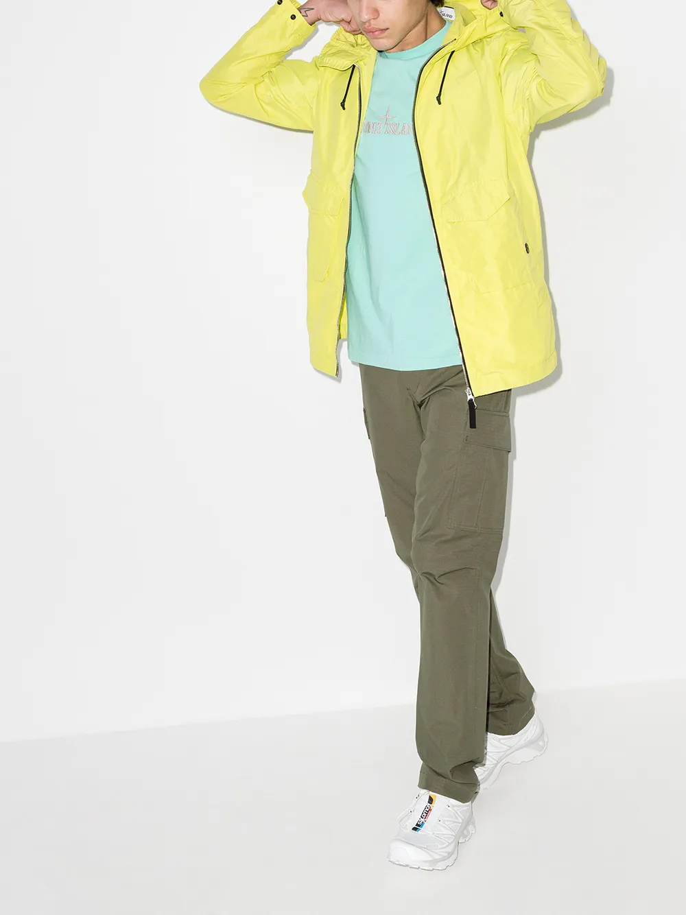 фото Stone island куртка на молнии с кулиской