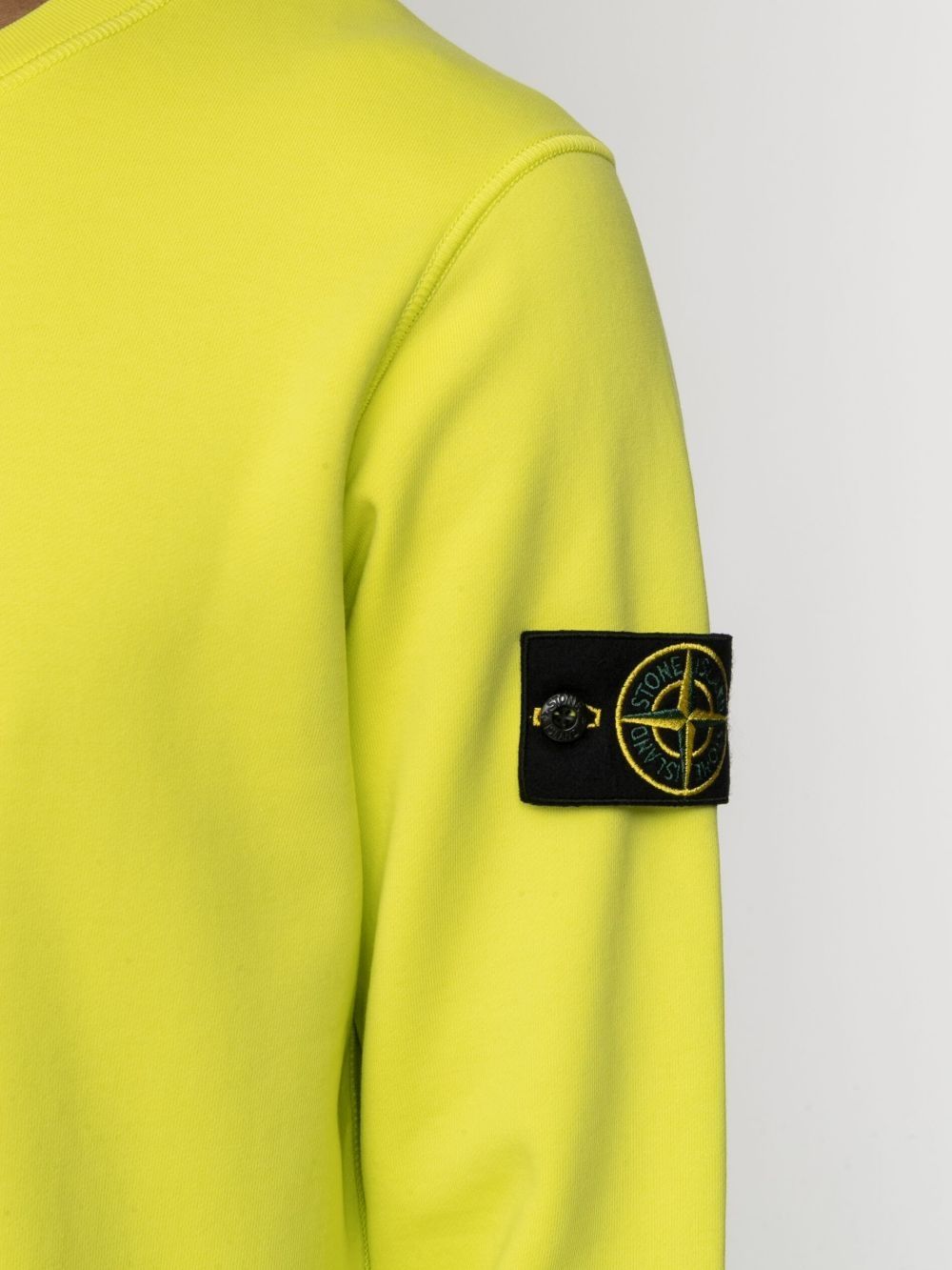 фото Stone island толстовка с круглым вырезом и нашивкой-логотипом