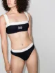 Image 2 of Dolce & Gabbana Retro embroidered logo bikini