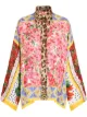 Image 1 of Dolce & Gabbana patchwork-print silk shirt