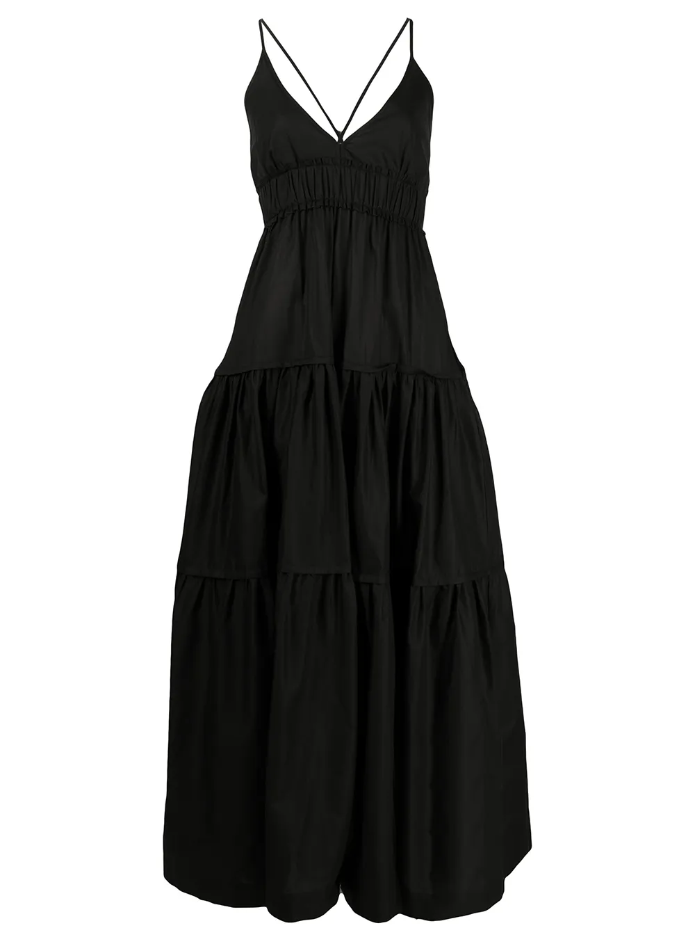 Three Graces ярусное платье с открытой спиной