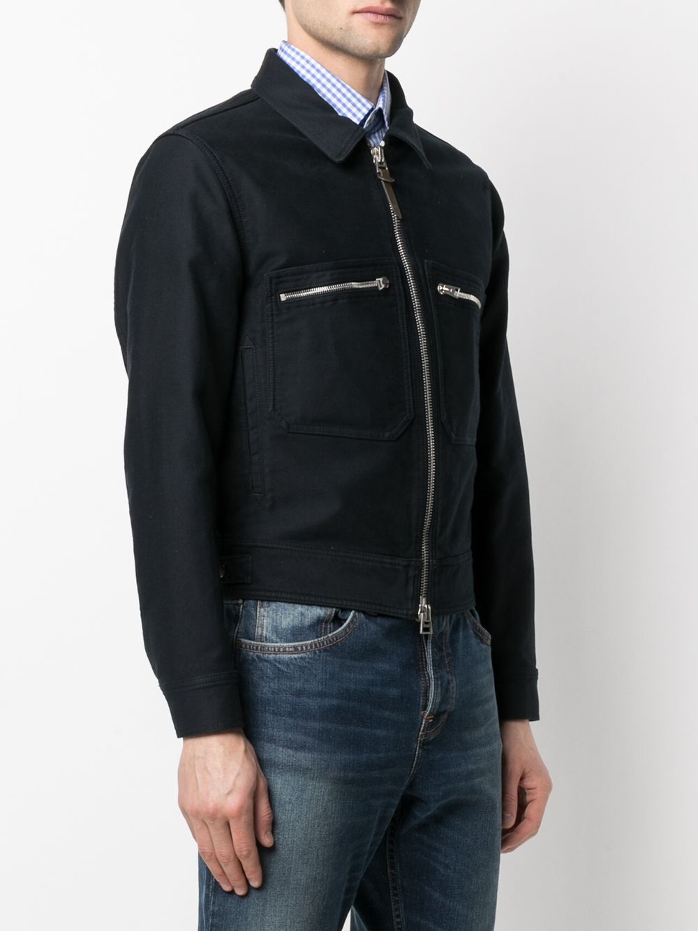 фото Tom ford куртка-рубашка с карманами на молнии