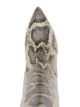 Paris Texas snakeskin print knee-high boots