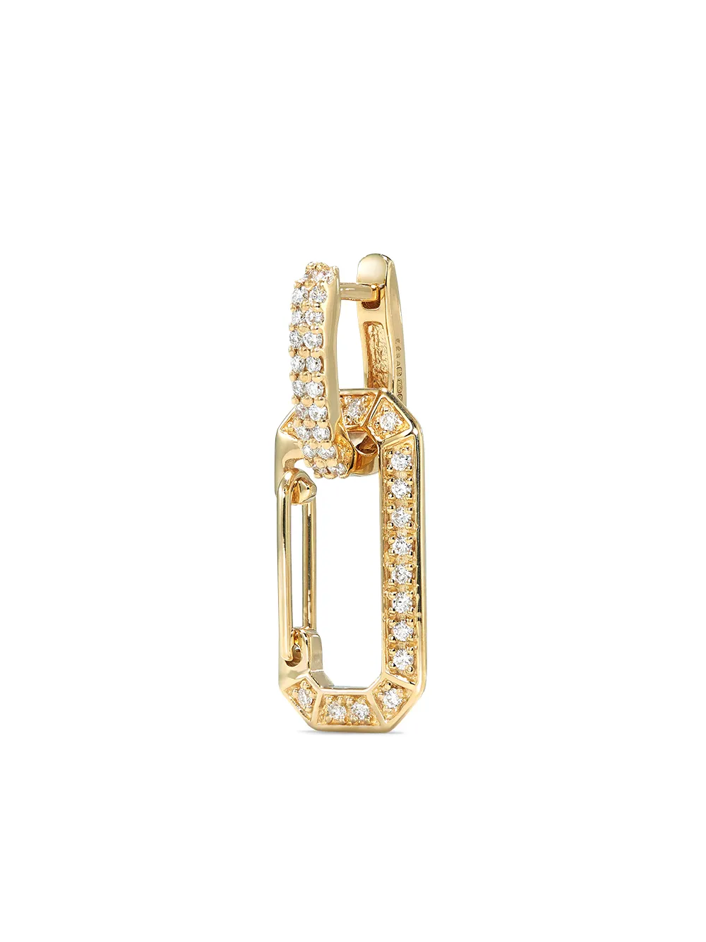 18kt yellow gold Chiara single earring