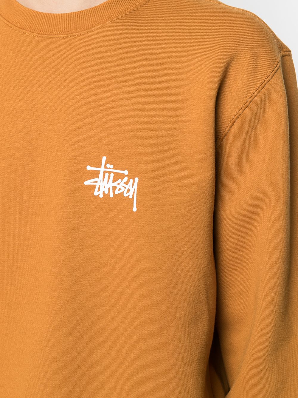 фото Stussy толстовка с круглым вырезом и логотипом