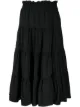 Image 1 of Sea tiered A-line midi skirt