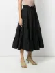 Sea tiered A-line midi skirt