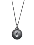 Parts of Four Disk diamond necklace - Black