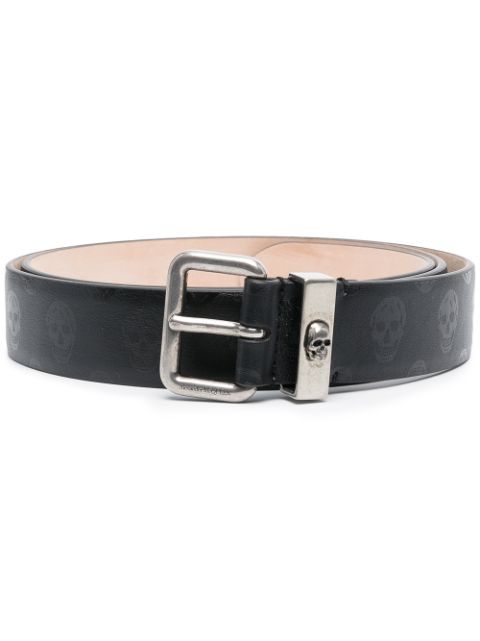 Alexander McQueen skull-print belt Men