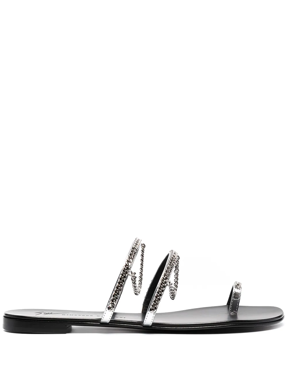 

Giuseppe Zanotti Catena open-toe sandals - Silver