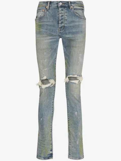 Purple Brand distressed-finish slim-fit jeans