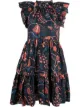 Image 1 of Ulla Johnson frill-gathered smock dress