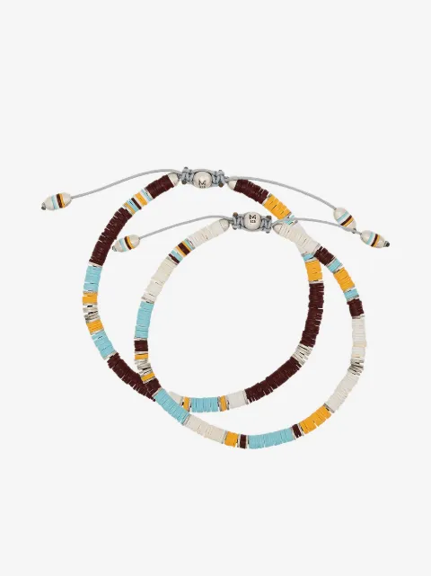 M.Cohen set of 2 Rainbow bracelets