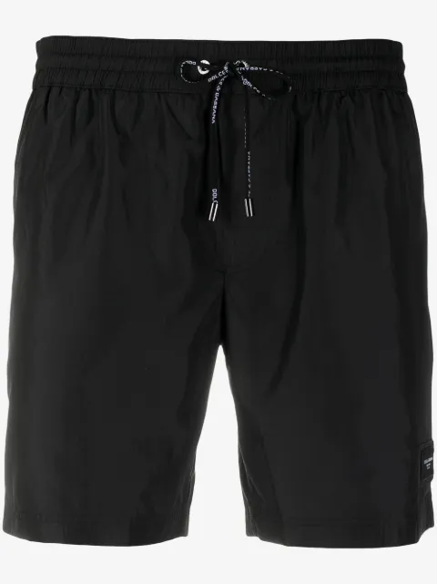 Dolce & Gabbana logo-patch swim shorts