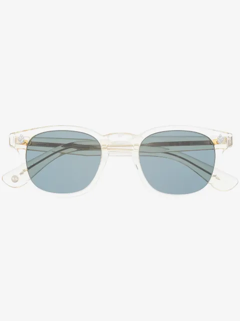 Garrett Leight transparent square-frame sunglasses