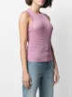 Dolce & Gabbana metallic crochet knitted top