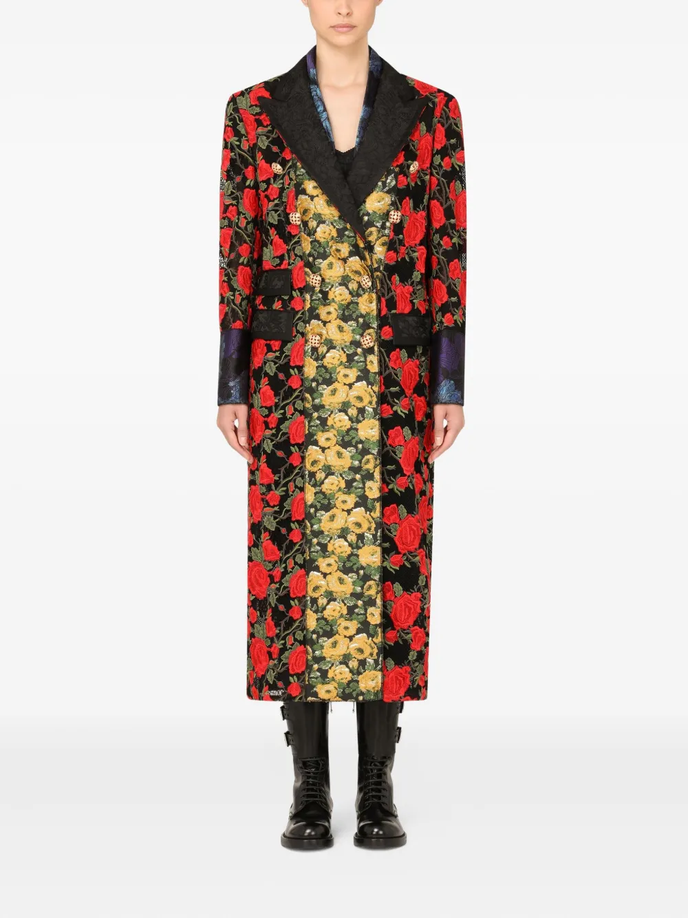 Dolce & Gabbana Vestjas met bloemjacquard Zwart
