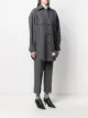 Thom Browne 4-Bar supersized Melton shirt
