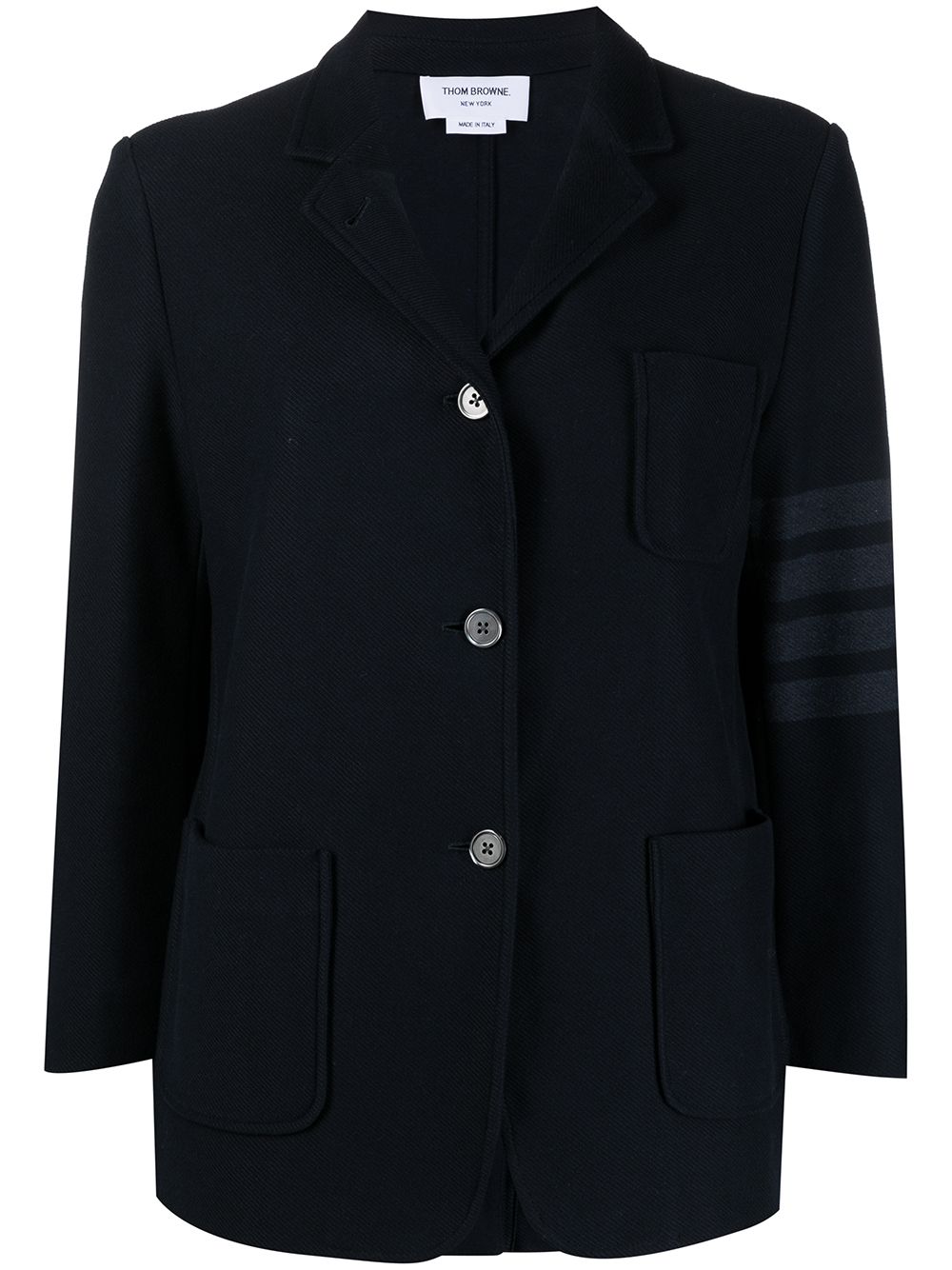 Thom Browne 4-Bar stripe twill sack jacket - Blue