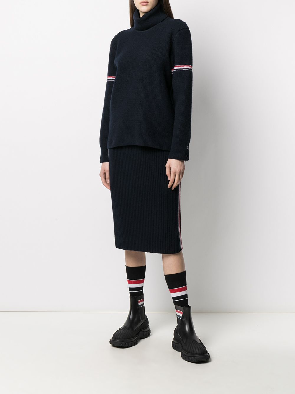 Thom Browne Coltrui met wafelpatroon - Blauw