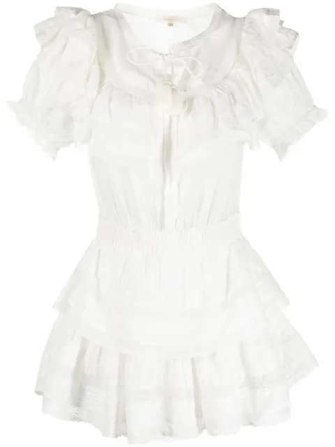 LoveShackFancy Liv ruffled-trim dress 