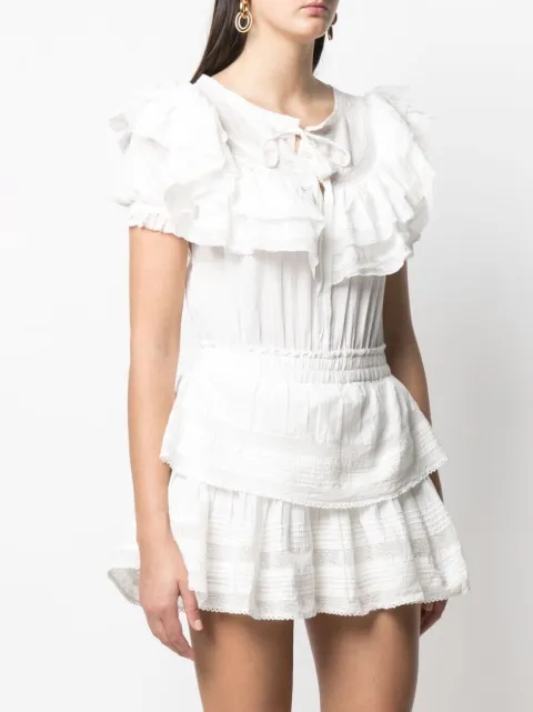 LoveShackFancy Liv ruffled-trim dress 