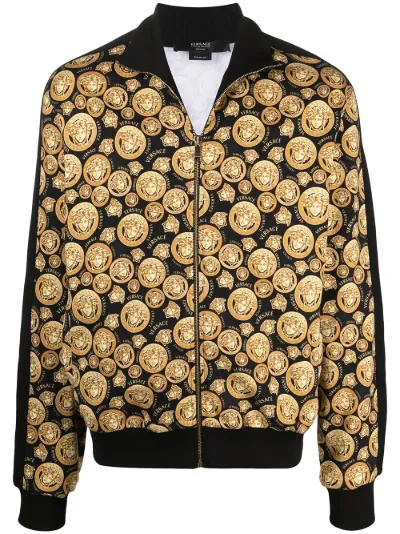 Medusa head motif cotton jacket 