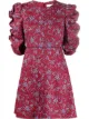 Image 1 of See by Chloé empire line floral-print short dress