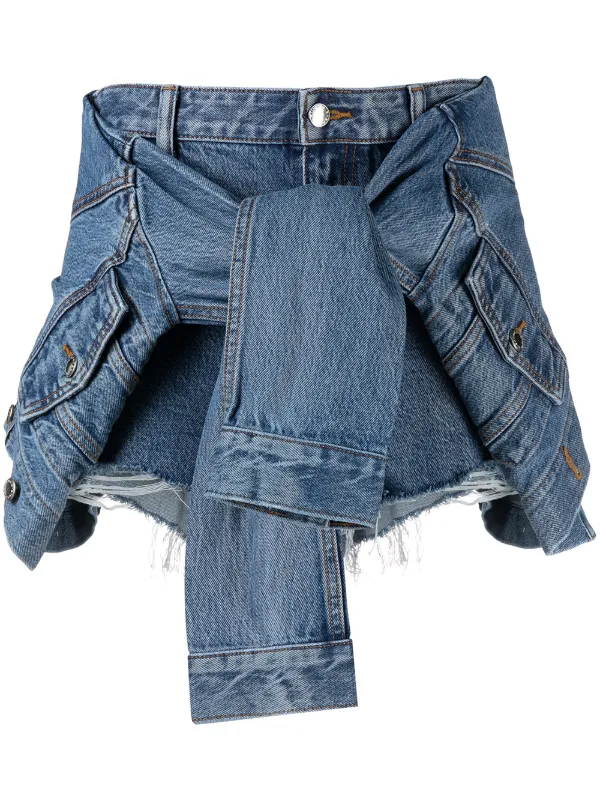 alexander wang tie front jeans