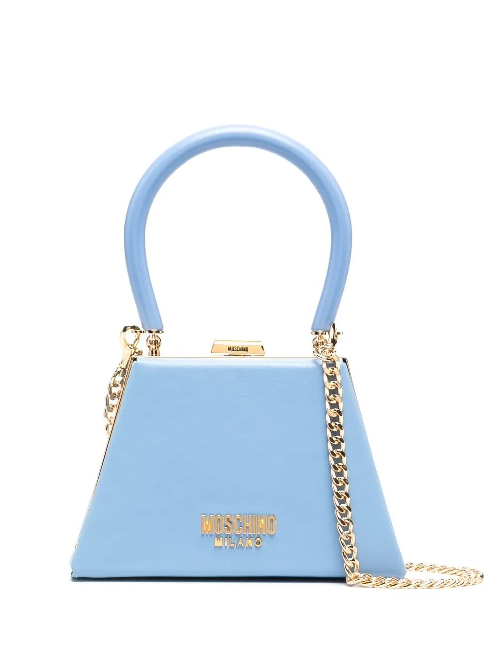 Baby blue moschino bag outlet