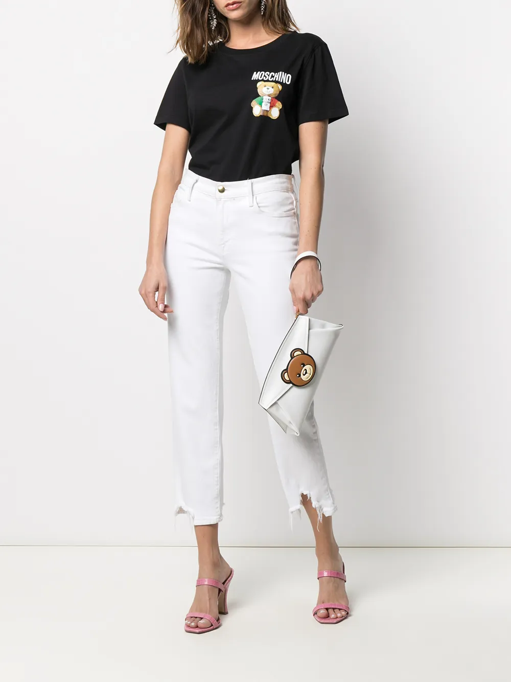 фото Moschino сумка через плечо с нашивкой teddy bear