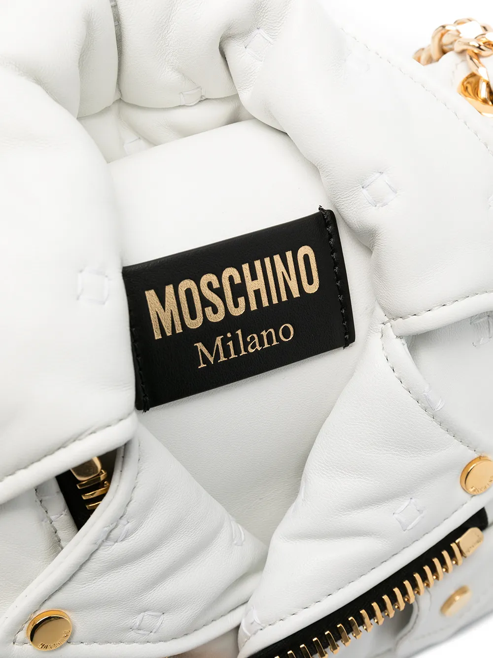 фото Moschino сумка на плечо в виде байкерской куртки
