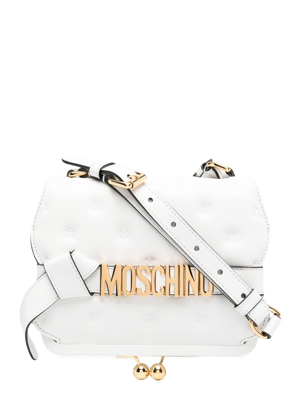 фото Moschino сумка на плечо pillow с металлическим логотипом