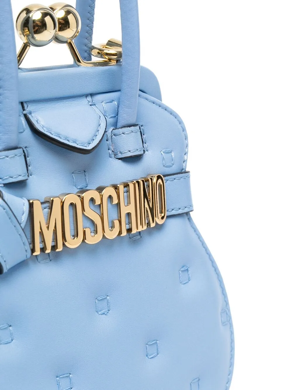 фото Moschino стеганая мини-сумка