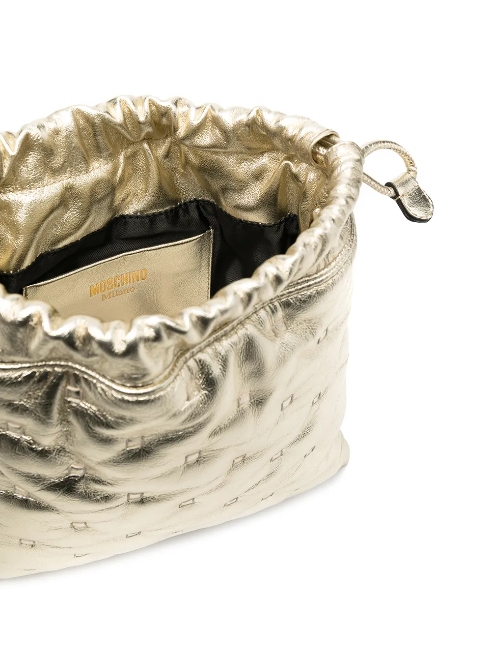 фото Moschino сумка с кулиской и логотипом