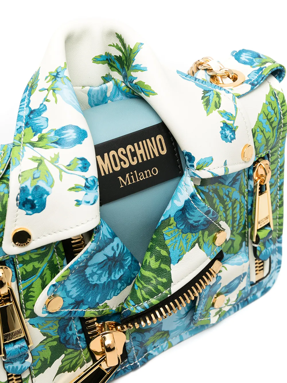 фото Moschino сумка на плечо с цветочным принтом