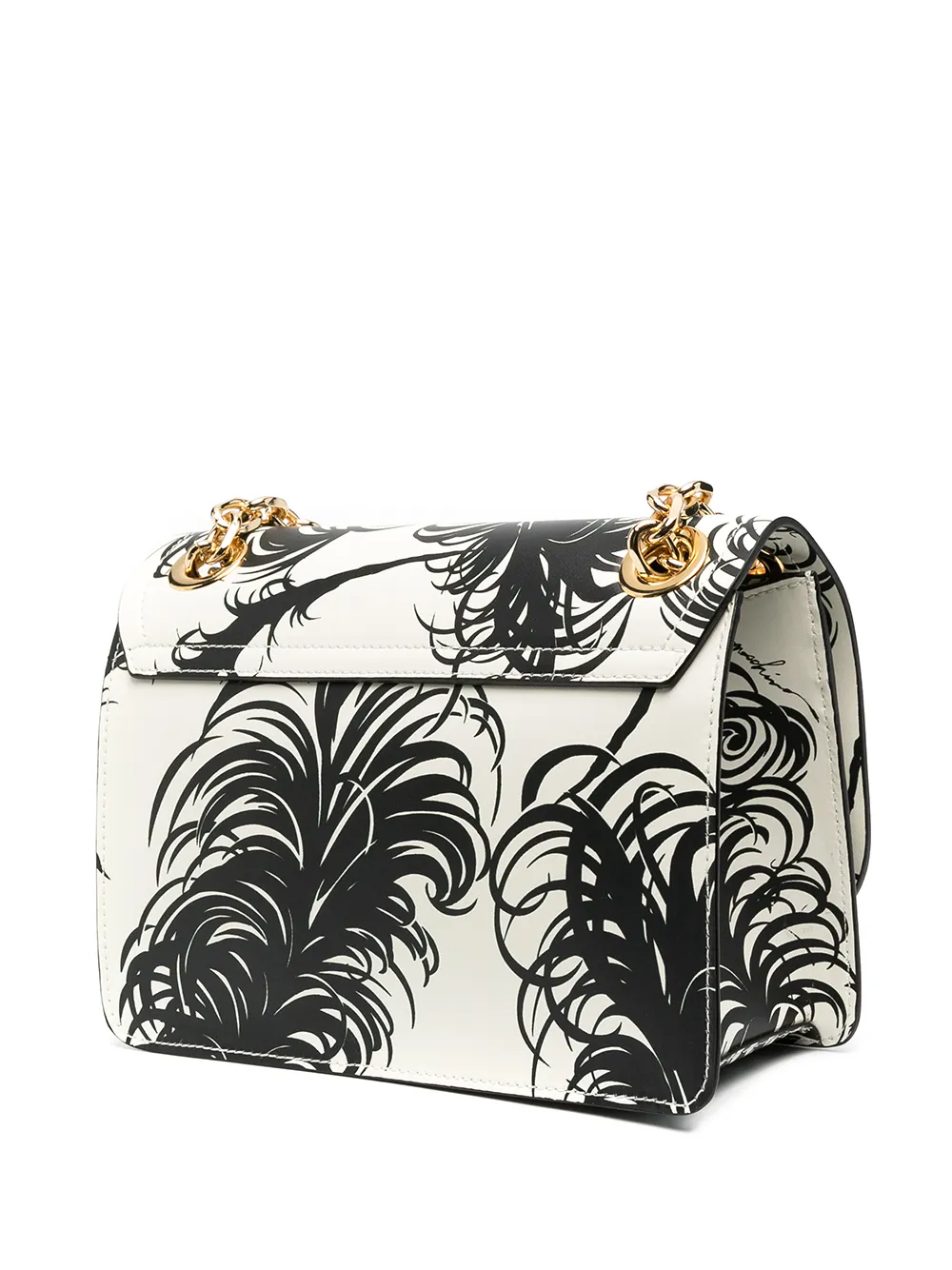 фото Moschino сумка на плечо с принтом и логотипом m