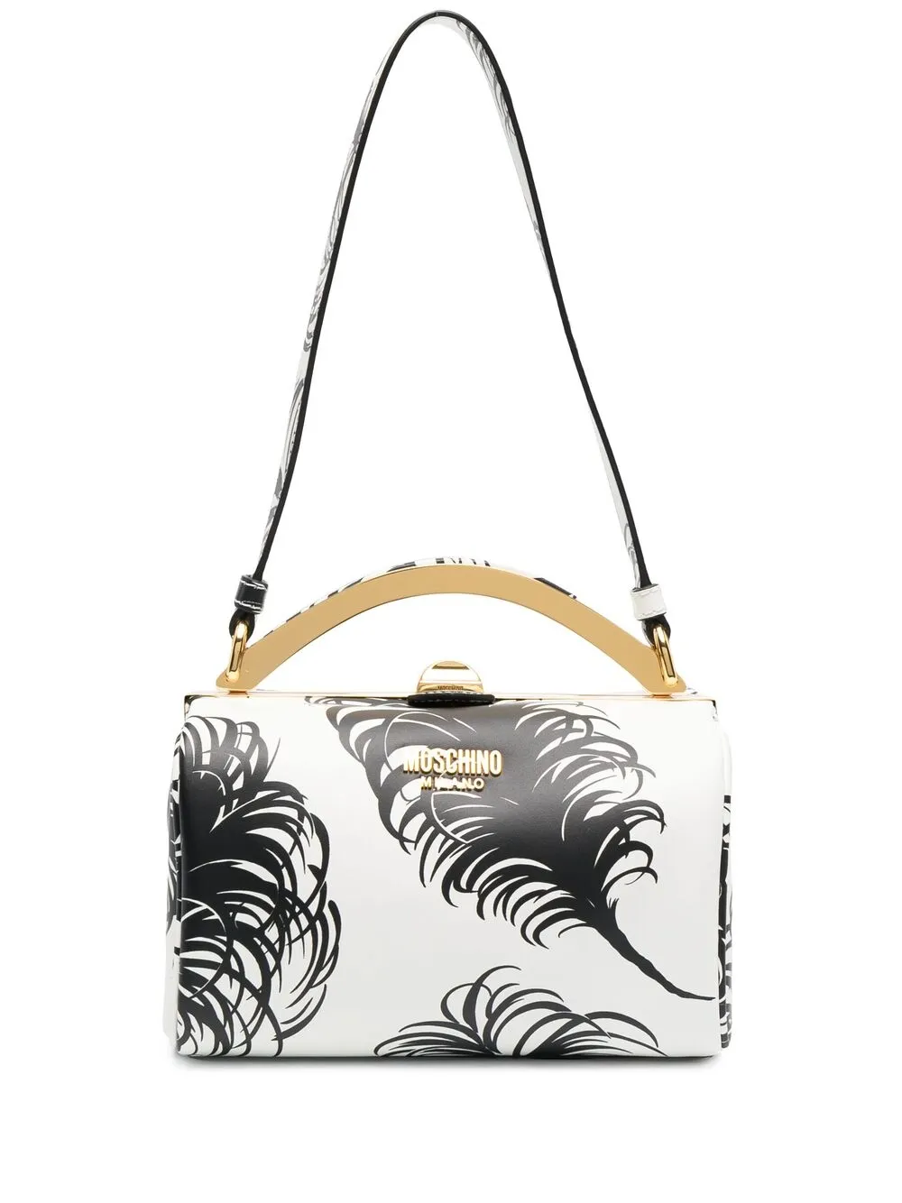 фото Moschino сумка на плечо с перьями