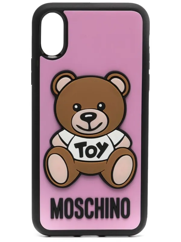 Shop Moschino Teddy Bear iPhone XSX case with Express Delivery Shop Moschino Teddy Bear iPhone XSX case with Express Delivery
