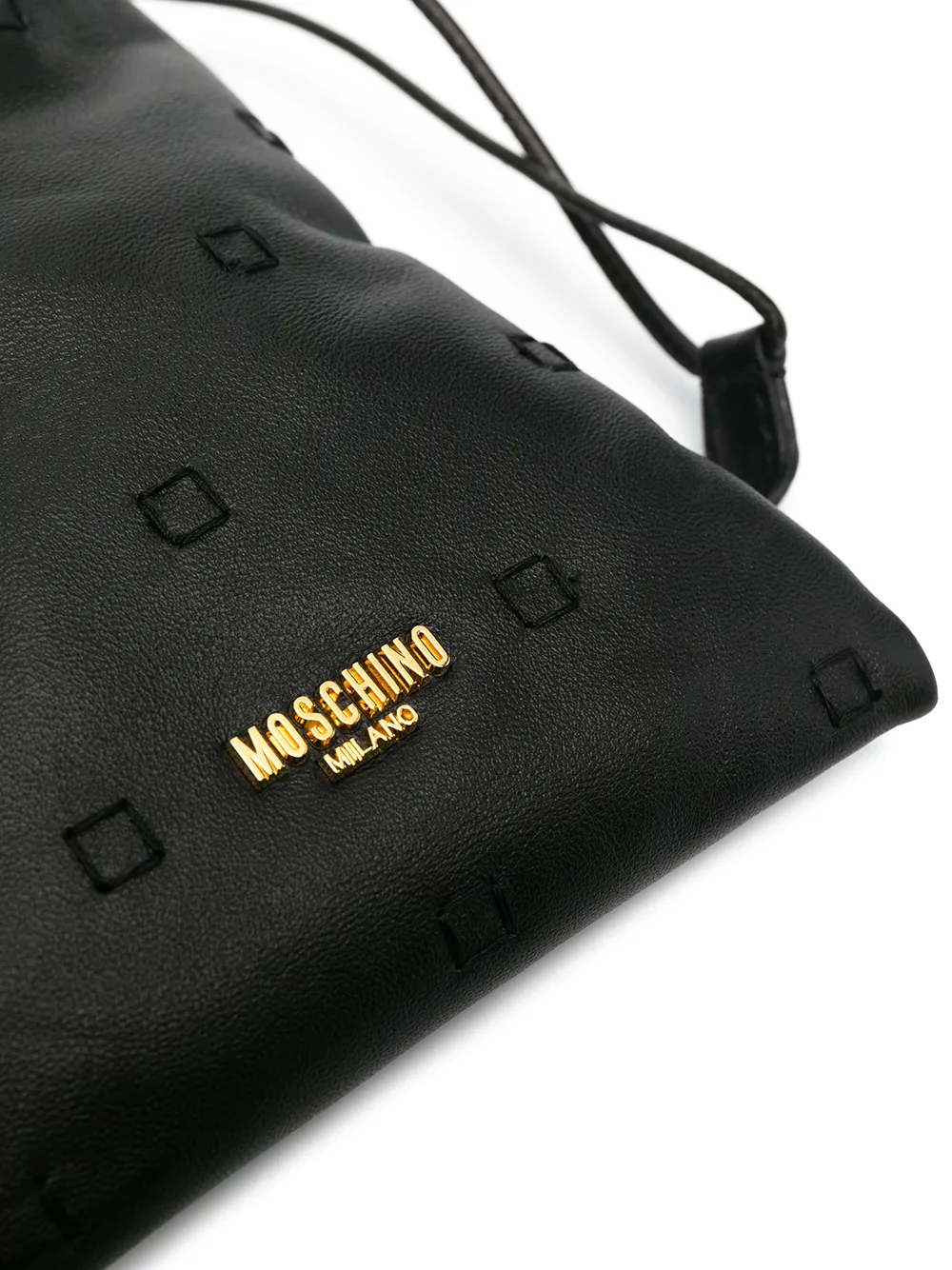 фото Moschino мини-сумка с тисненым логотипом