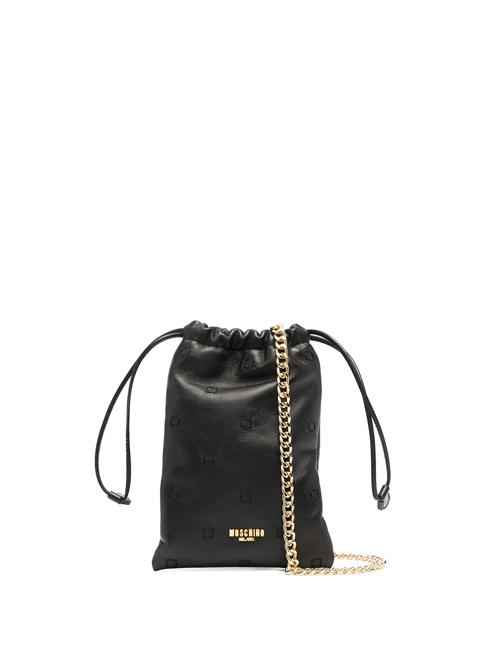 фото Moschino мини-сумка с тисненым логотипом