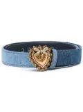 Dolce & Gabbana Devotion denim belt - Blue