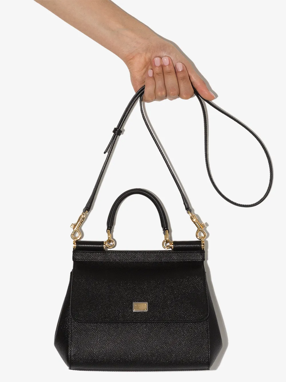 фото Dolce & gabbana сумка на плечо из кожи dauphine