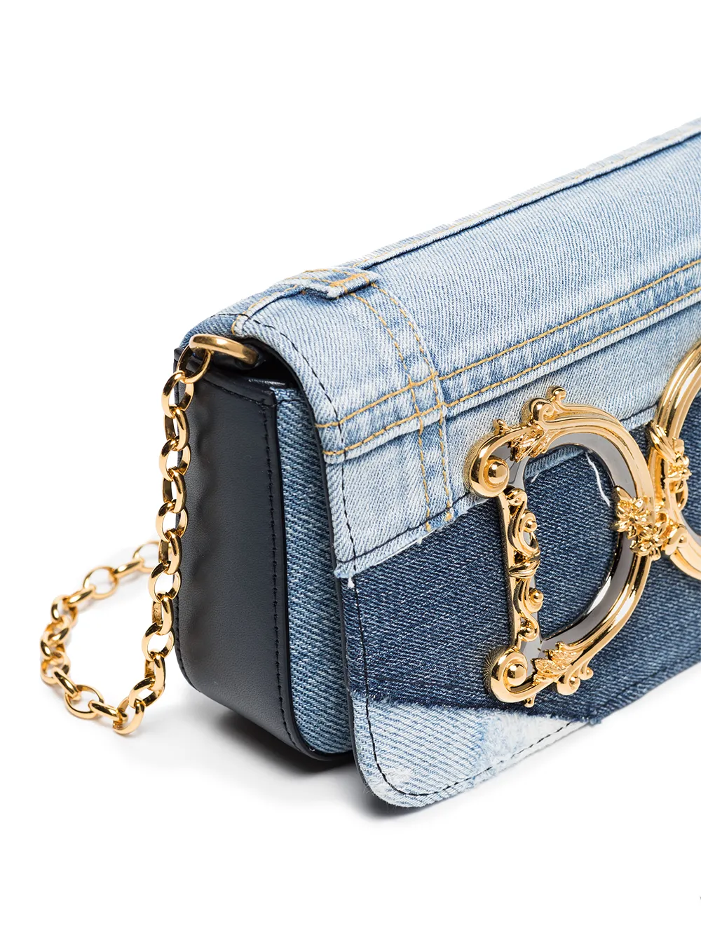 Dolce & Gabbana DG Girls Patchwork Denim Shoulder Bag