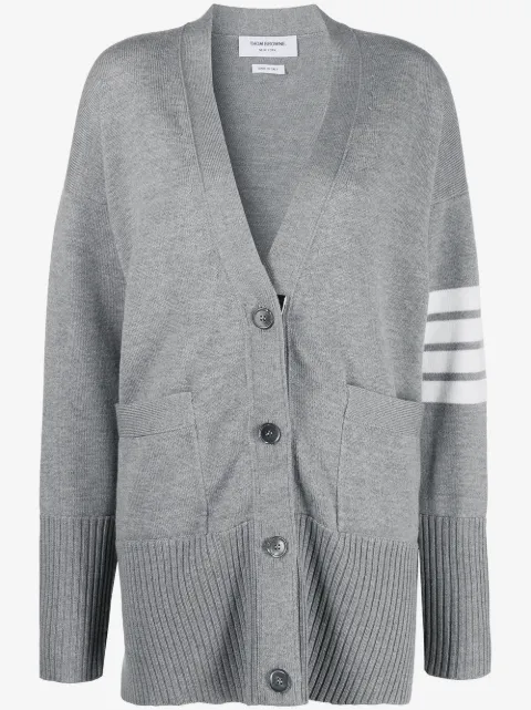 Thom Browne cardigan à détails 4 bandes signature